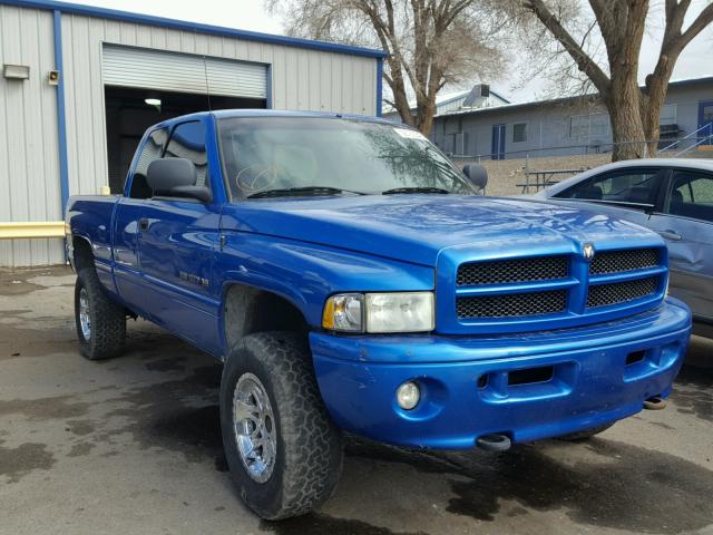 3B7HF13ZX1G712515 - 2001 DODGE RAM 1500 BLUE photo 1