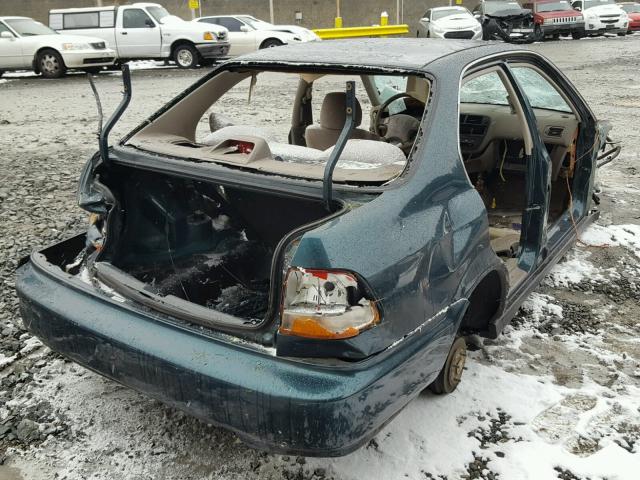 2HGEJ6670VH581594 - 1997 HONDA CIVIC LX GREEN photo 4