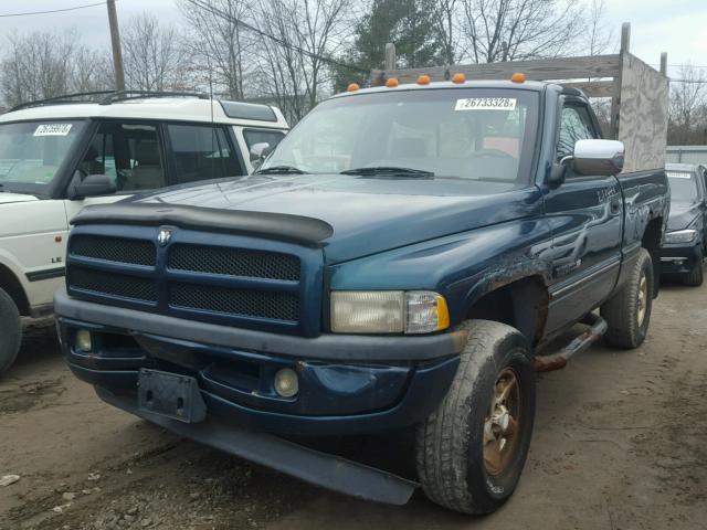 1B7HF16Y6VJ539051 - 1997 DODGE RAM 1500 GREEN photo 2