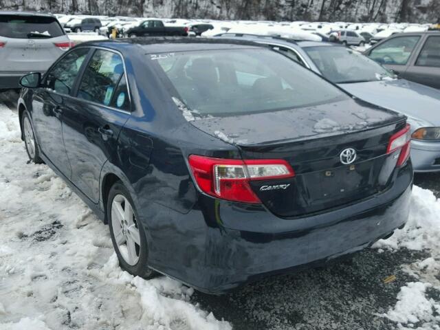 4T1BF1FK3EU310743 - 2014 TOYOTA CAMRY L BLACK photo 3