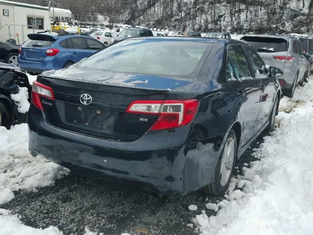 4T1BF1FK3EU310743 - 2014 TOYOTA CAMRY L BLACK photo 4