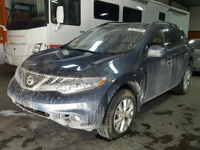 JN8AZ1MW6DW310336 - 2013 NISSAN MURANO S BLUE photo 2