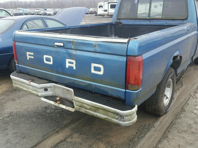 1FTDF15Y3JNB03776 - 1988 FORD F150 BLUE photo 6