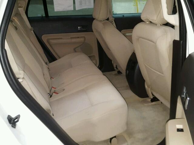 2FMDK48C98BA65629 - 2008 FORD EDGE SEL WHITE photo 6