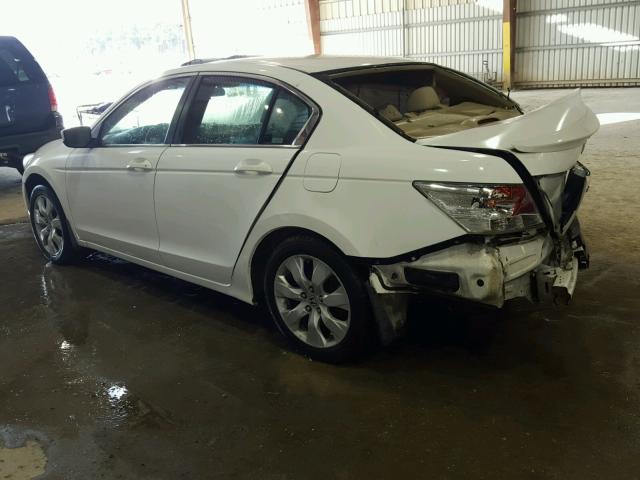 1HGCP26719A032926 - 2009 HONDA ACCORD EX WHITE photo 3