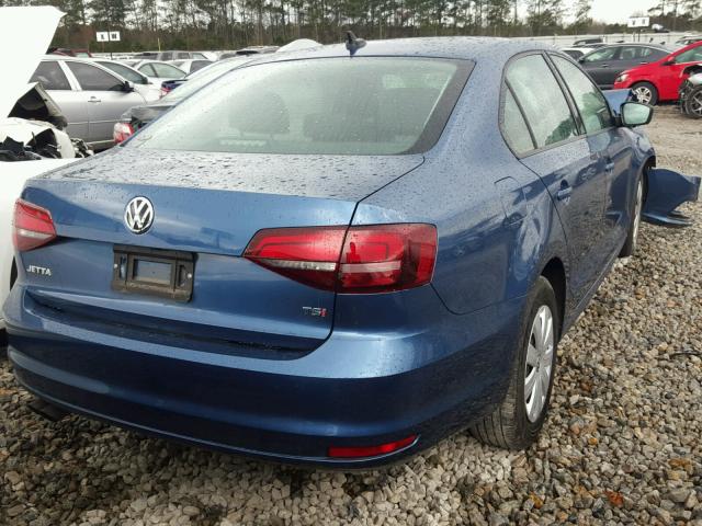 3VW267AJ4GM255231 - 2016 VOLKSWAGEN JETTA S BLUE photo 4