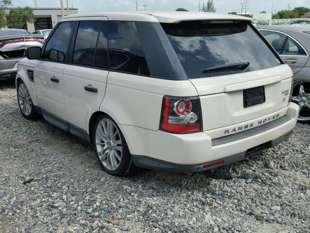 SALSK2D44AA253161 - 2010 LAND ROVER RANGE ROVE WHITE photo 3