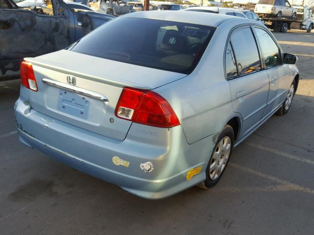 JHMES96633S021268 - 2003 HONDA CIVIC HYBR BLUE photo 4