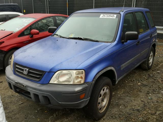 JHLRD2843YC017709 - 2000 HONDA CR-V LX BLUE photo 2