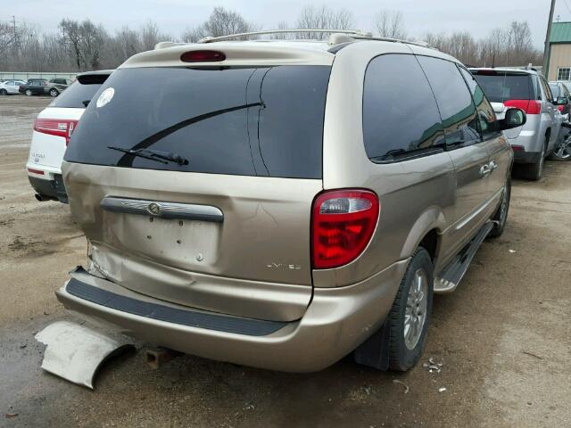 2C8GP64L73R150679 - 2003 CHRYSLER TOWN & COU GOLD photo 4