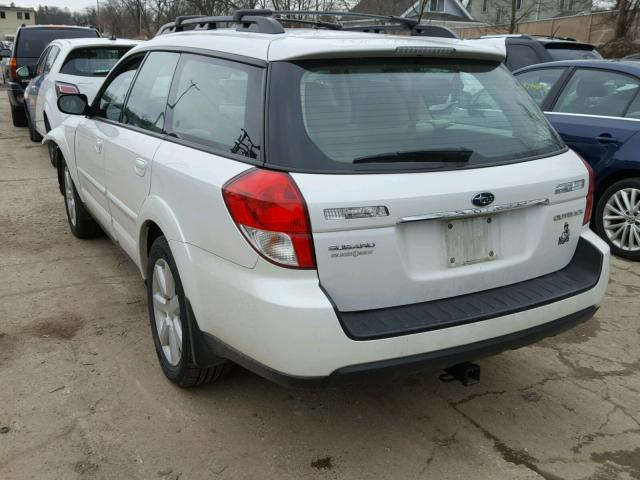 4S4BP62C187328203 - 2008 SUBARU OUTBACK 2. WHITE photo 3