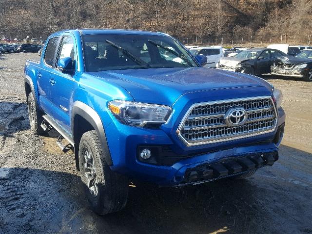 5TFCZ5AN1HX080616 - 2017 TOYOTA TACOMA DOU BLUE photo 1