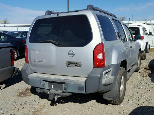 5N1AN08U26C560263 - 2006 NISSAN XTERRA OFF SILVER photo 4