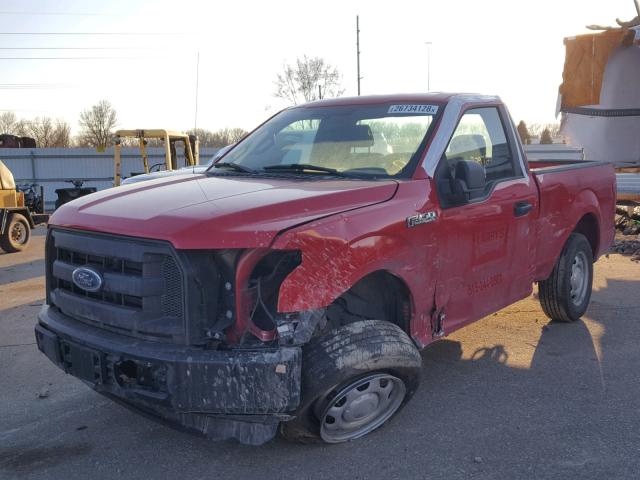 1FTMF1C80GKF73311 - 2016 FORD F150 RED photo 2