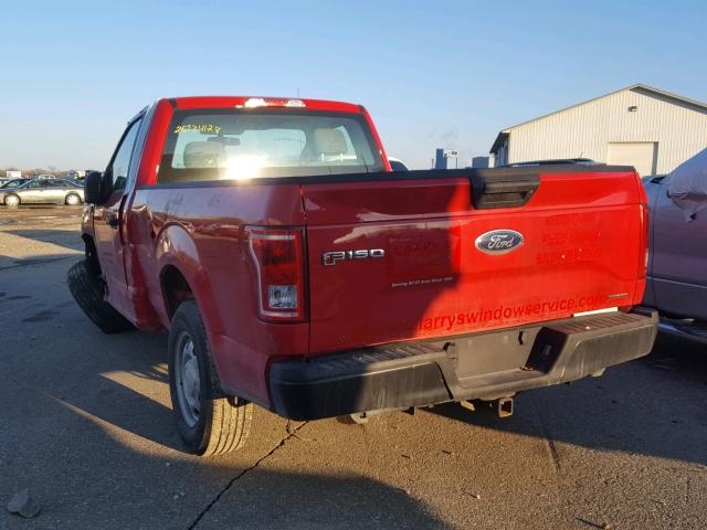 1FTMF1C80GKF73311 - 2016 FORD F150 RED photo 3