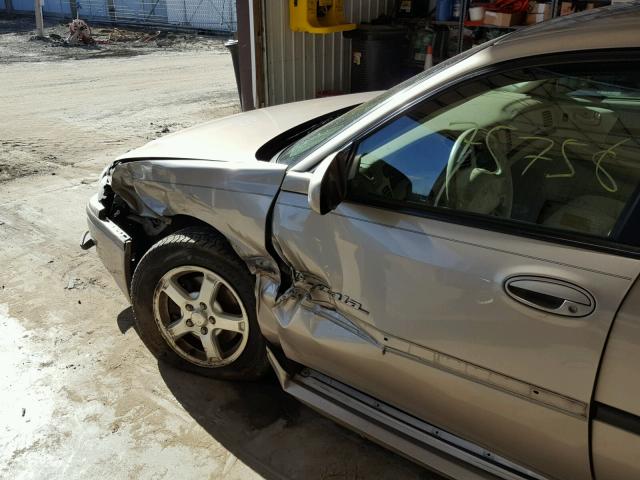 2G1WH52K639141074 - 2003 CHEVROLET IMPALA LS BEIGE photo 9