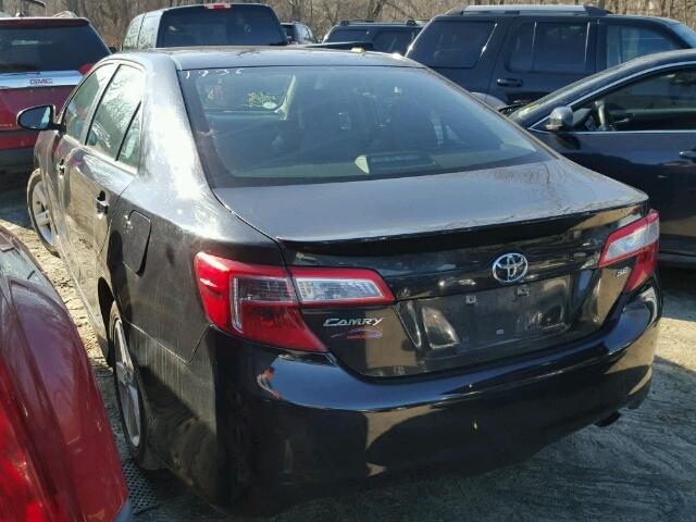 4T1BF1FK5EU307519 - 2014 TOYOTA CAMRY L BLACK photo 3