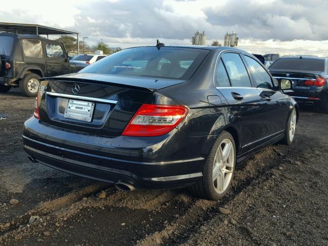 WDDGF56X08F108762 - 2008 MERCEDES-BENZ C 350 BLACK photo 4