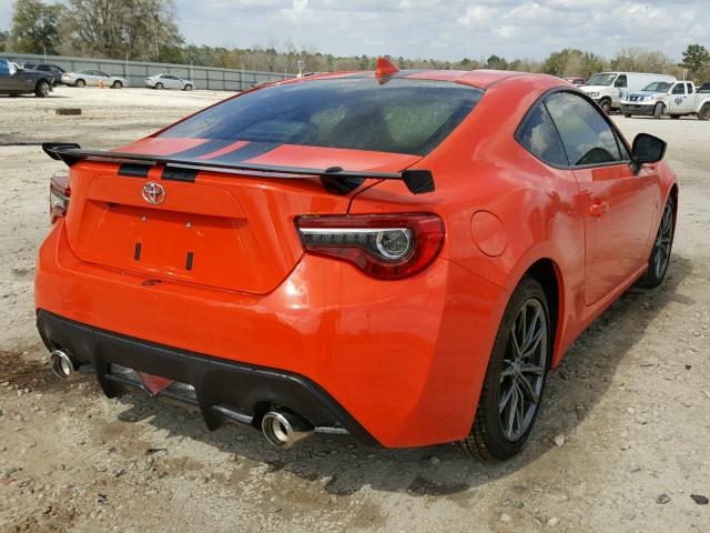 JF1ZNAA19H8708725 - 2017 TOYOTA 86 BASE ORANGE photo 4