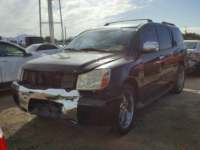 5N1AA08A17N711973 - 2007 NISSAN ARMADA SE BLACK photo 2