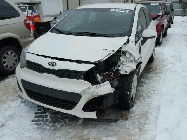 KNADM5A31C6028254 - 2012 KIA RIO LX Սպիտակ լուսանկար 2