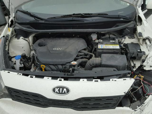 KNADM5A31C6028254 - 2012 KIA RIO LX WHITE photo 7