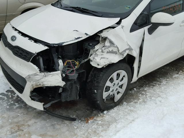 KNADM5A31C6028254 - 2012 KIA RIO LX Սպիտակ լուսանկար 9