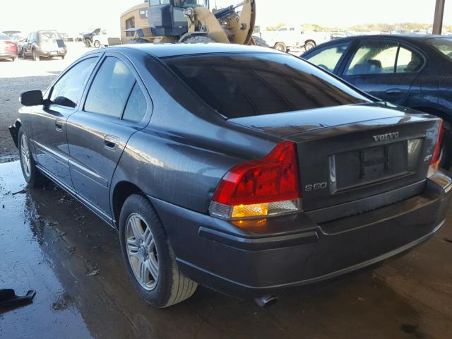 YV1RS592272639458 - 2007 VOLVO S60 2.5T CHARCOAL photo 3