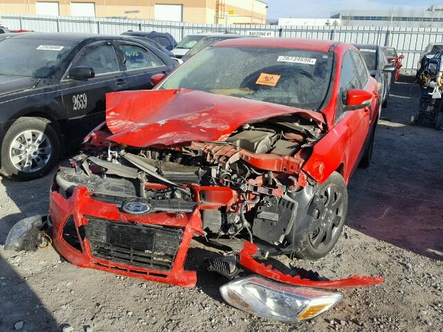 1FAHP3H24CL124142 - 2012 FORD FOCUS SEL RED photo 2