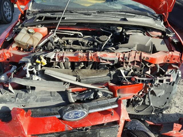 1FAHP3H24CL124142 - 2012 FORD FOCUS SEL RED photo 7