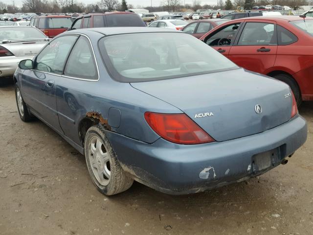 19UYA1240VL011738 - 1997 ACURA 2.2CL BLUE photo 3