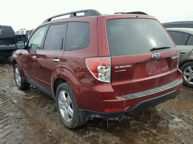 JF2SH6DC4AH916886 - 2010 SUBARU FORESTER 2 RED photo 3