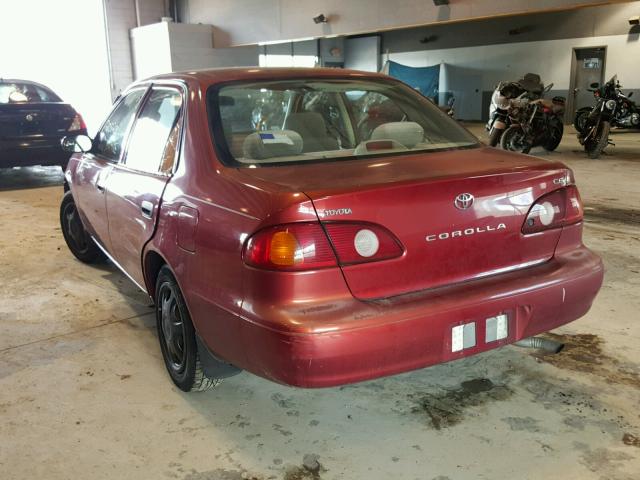 2T1BR12E61C392874 - 2001 TOYOTA COROLLA CE MAROON photo 3