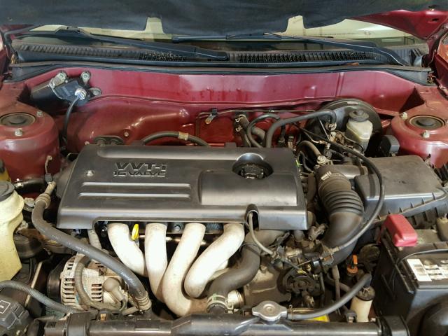 2T1BR12E61C392874 - 2001 TOYOTA COROLLA CE MAROON photo 7