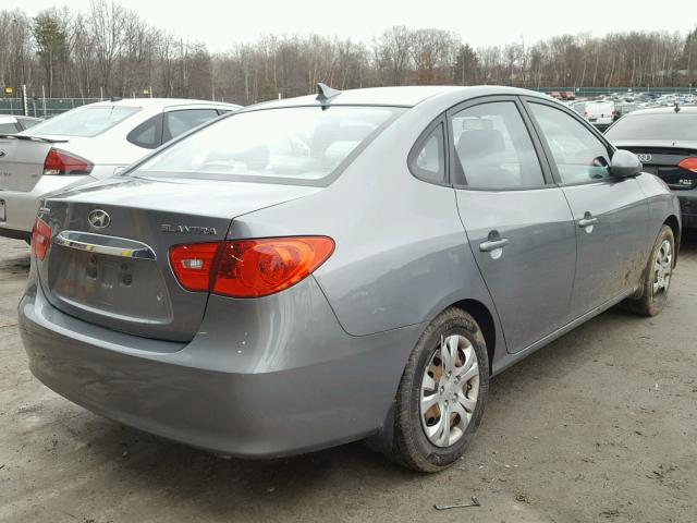 KMHDU4AD0AU949133 - 2010 HYUNDAI ELANTRA BL GRAY photo 4