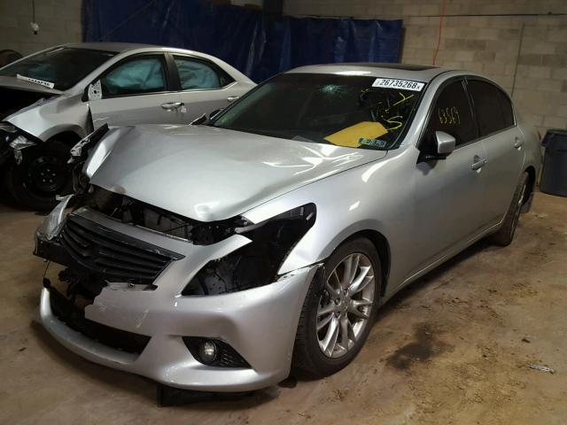 JN1CV6AP7BM504671 - 2011 INFINITI G37 BASE SILVER photo 2