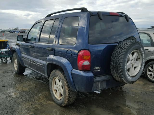 1J4GL58K83W546632 - 2003 JEEP LIBERTY LI BLUE photo 3