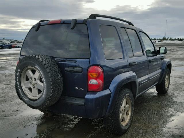 1J4GL58K83W546632 - 2003 JEEP LIBERTY LI BLUE photo 4