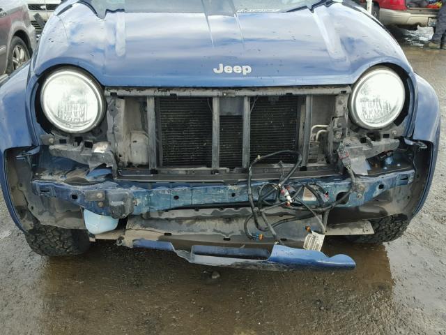 1J4GL58K83W546632 - 2003 JEEP LIBERTY LI BLUE photo 9