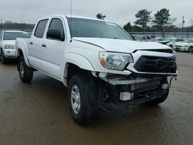 5TFLU4EN0EX097454 - 2014 TOYOTA TACOMA DOU WHITE photo 1