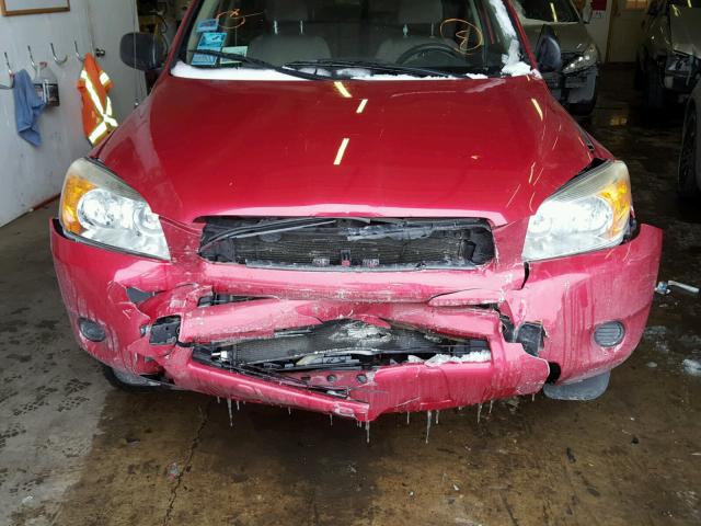 JTMZD33V286078955 - 2008 TOYOTA RAV4 RED photo 9