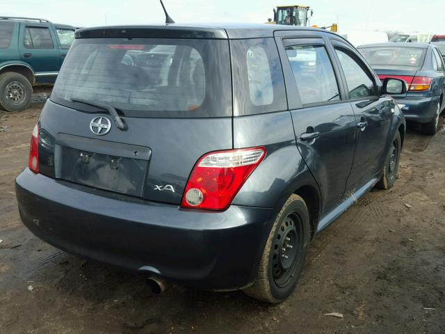 JTKKT624860145954 - 2006 TOYOTA SCION XA GRAY photo 4