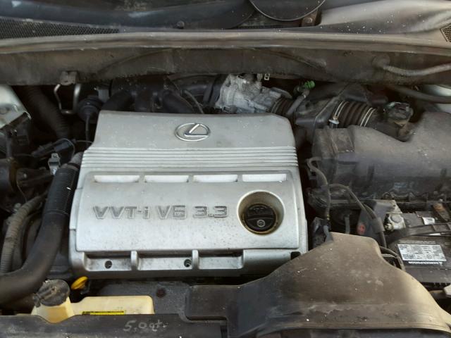 2T2HA31U85C053671 - 2005 LEXUS RX 330 SILVER photo 7