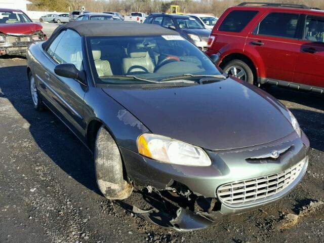 1C3EL55R12N155930 - 2002 CHRYSLER SEBRING LX CHARCOAL photo 1