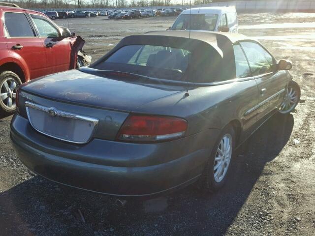 1C3EL55R12N155930 - 2002 CHRYSLER SEBRING LX CHARCOAL photo 4