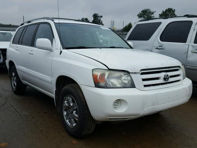 JTEGP21A150076973 - 2005 TOYOTA HIGHLANDER WHITE photo 1