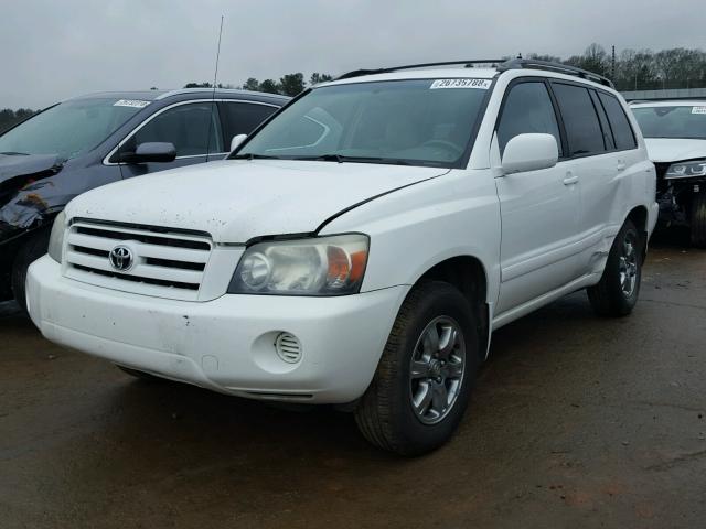 JTEGP21A150076973 - 2005 TOYOTA HIGHLANDER WHITE photo 2