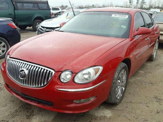 2G4WD582681144780 - 2008 BUICK LACROSSE C RED photo 2