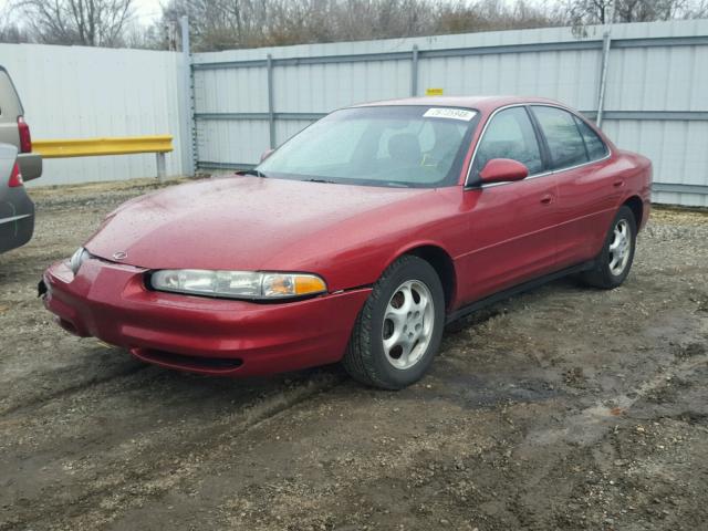 1G3WS52K9WF356016 - 1998 OLDSMOBILE INTRIGUE G RED photo 2