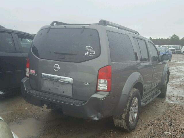 5N1AR18U96C606228 - 2006 NISSAN PATHFINDER CHARCOAL photo 4